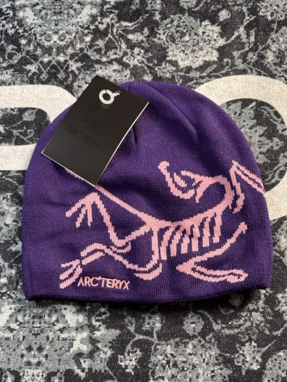 New Arc'teryx Bird Head Toque Beanie - Purple/Pink Orca - Merino Wool Winter Hat